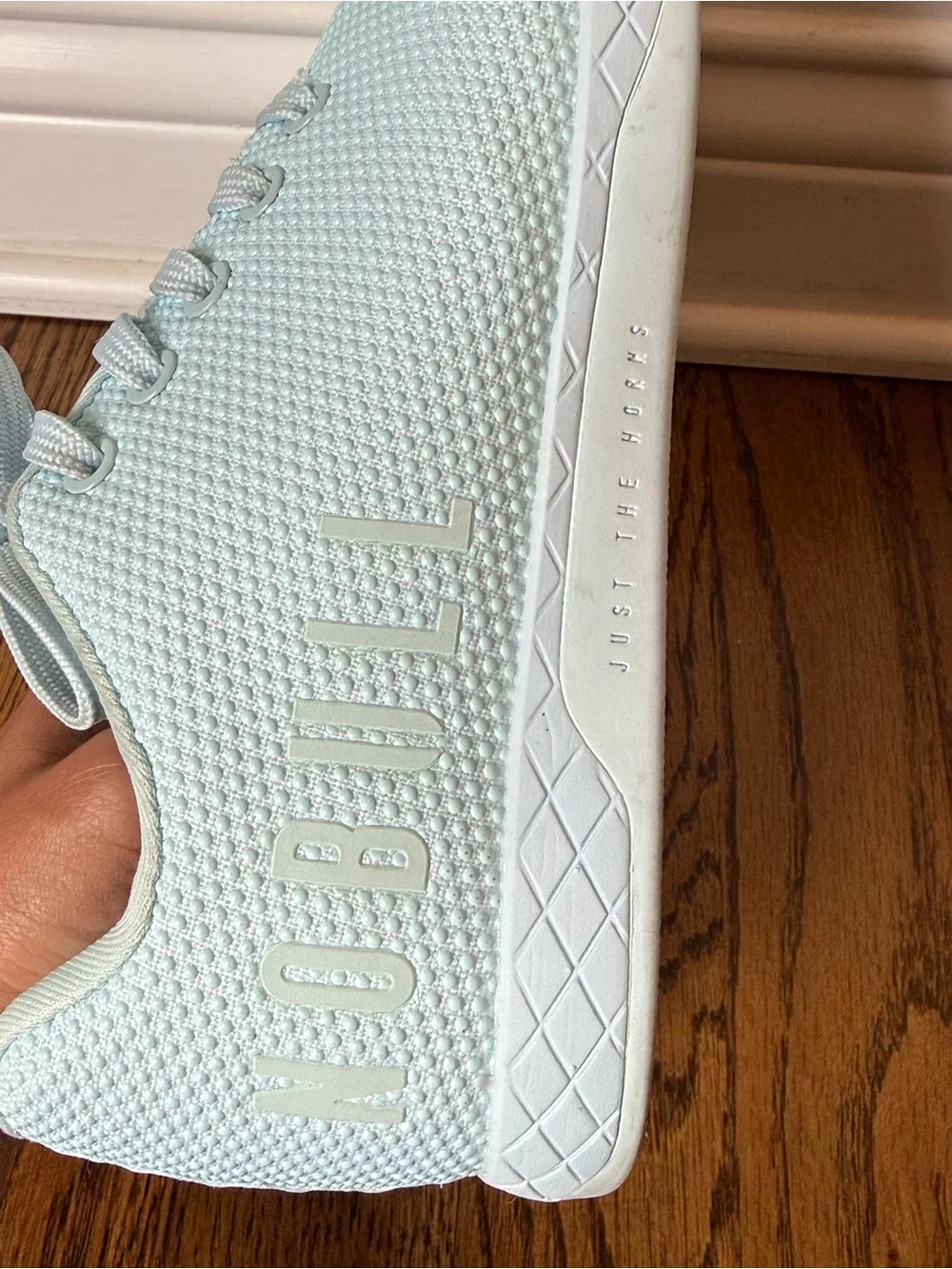 NOBULL light blue training shoes